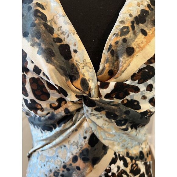 Sleeveless Animal Print Dress - Picture 4 of 9